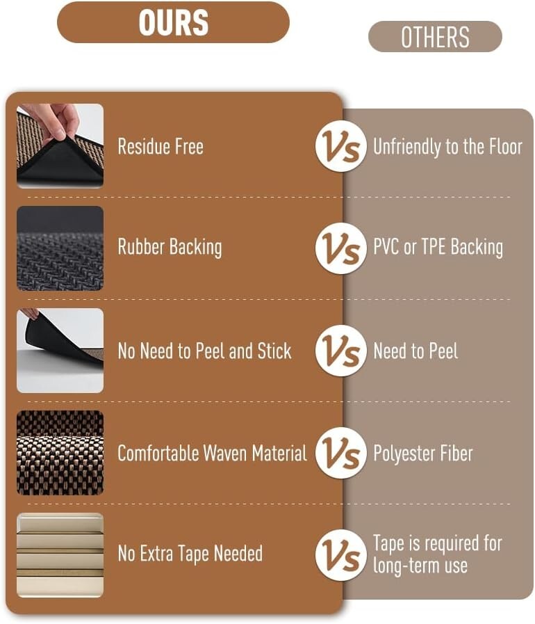 Elegant Non-Slip Carpet Stair Treads 15PCS - Protect Wooden Steps Effortlessly