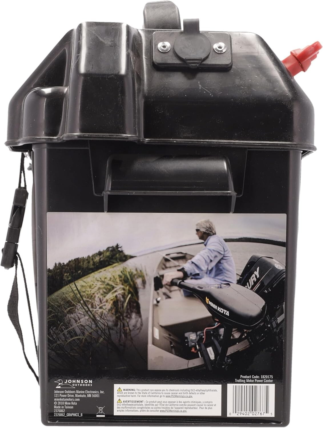 Efficient Trolling Motor Battery Center, Resettable Circuit Breakers & Terminals