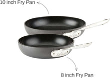 Load image into Gallery viewer, HA1 Nonstick Fry Pan Set - 2-Piece 8 &amp; 10 Inch Induction Compatible Cookware