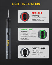 Load image into Gallery viewer, Advanced Wireless Soldering Iron Kit with ESD Tweezers &amp; 4 Precision Tips