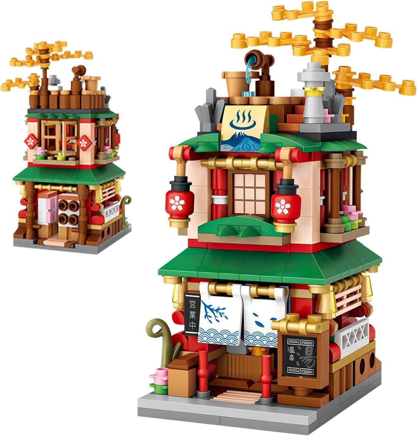 4-In-1 Japanese Street View Building Blocks Set for Creative Kids Ages 6-12