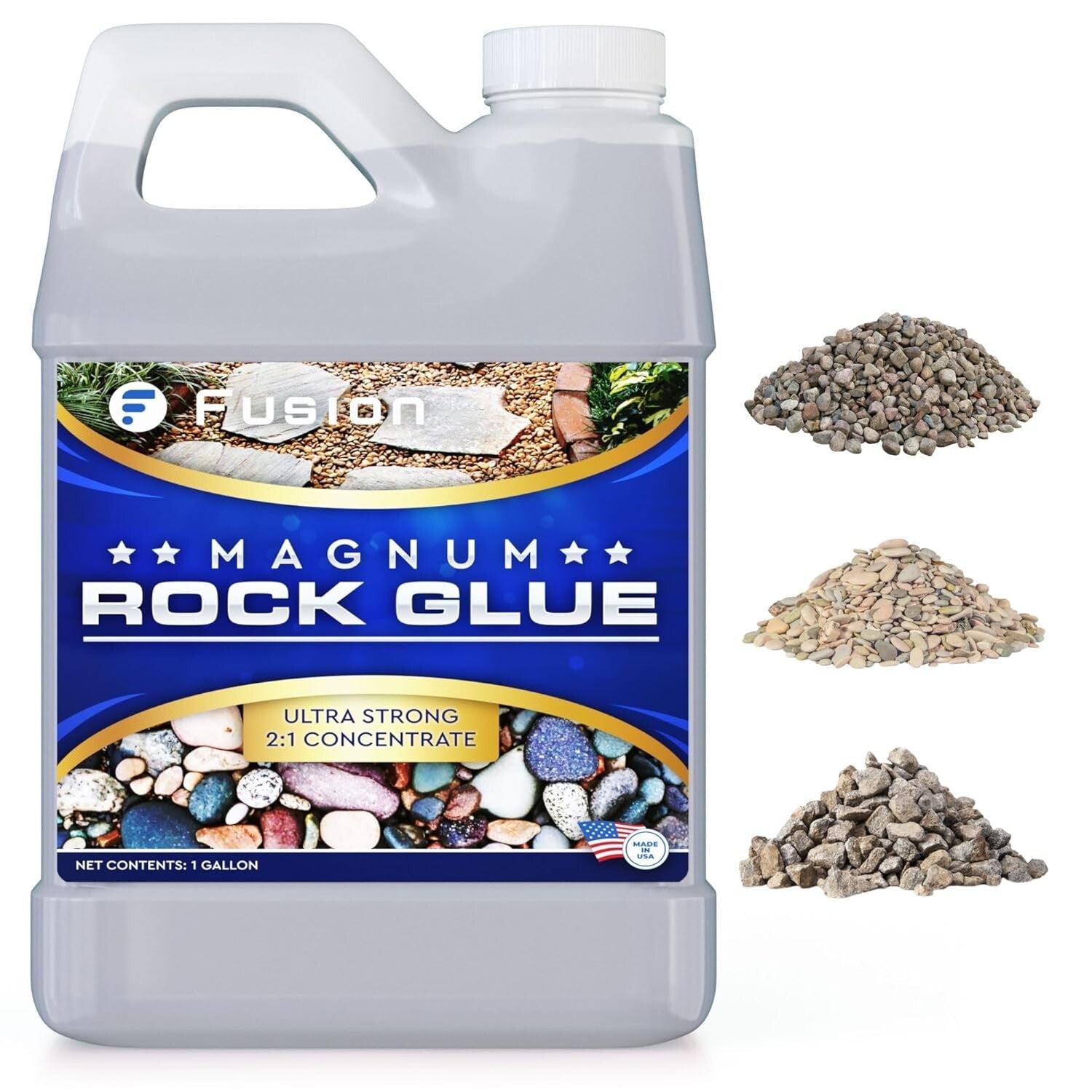 Ultimate 128oz Gel-Based Rock and Gravel Adhesive for Landscaping Excellence