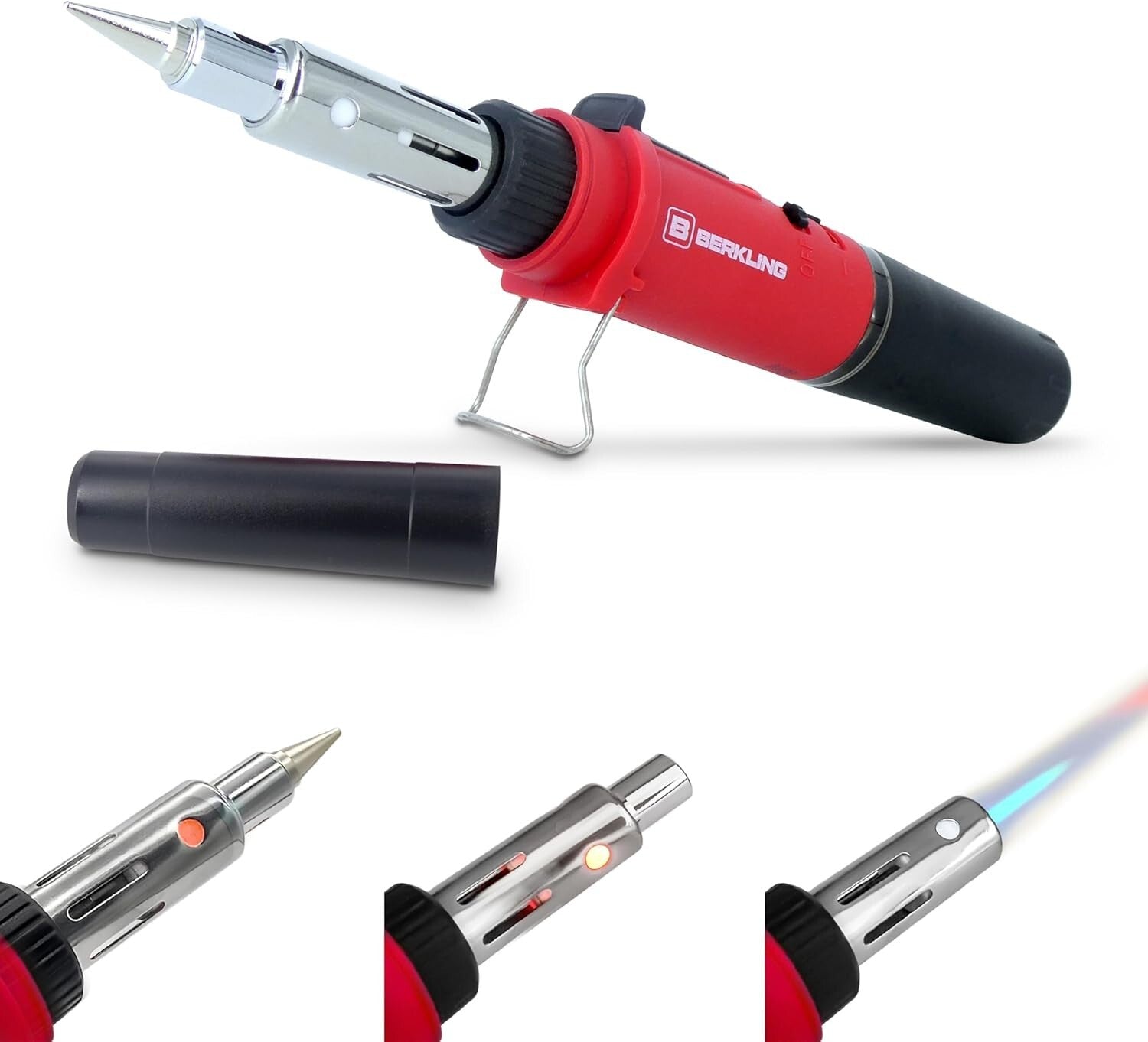 Portable 3-in-1 Butane Torch, Soldering Iron & Heat Gun for Precision Crafting