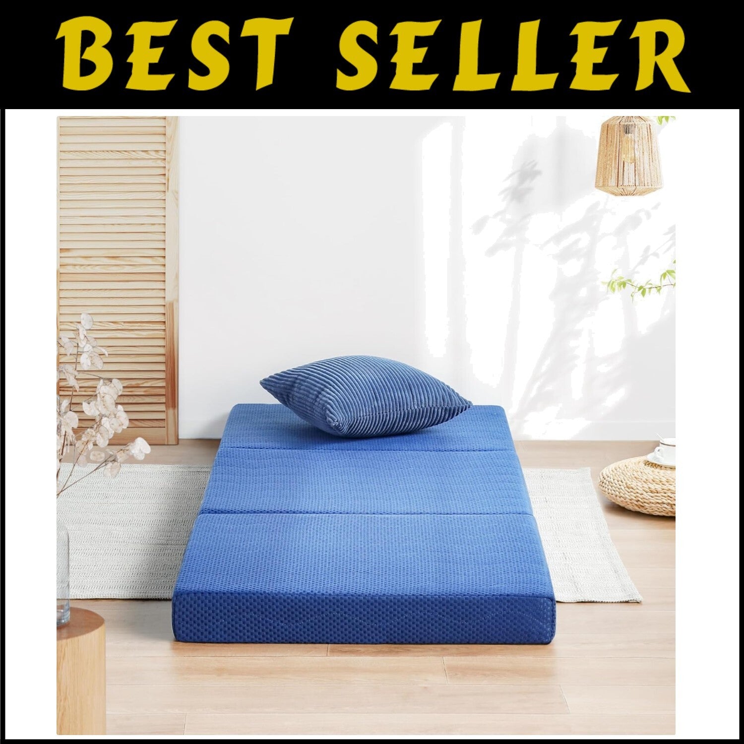 Versatile Tri-Fold Mattress and Guest Bed Solution - Cool Gel 4-Inch Comfort
