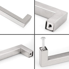 Load image into Gallery viewer, Durable 5-Inch Hole Center Stainless Steel Handles - 20 Count Brushed Finish