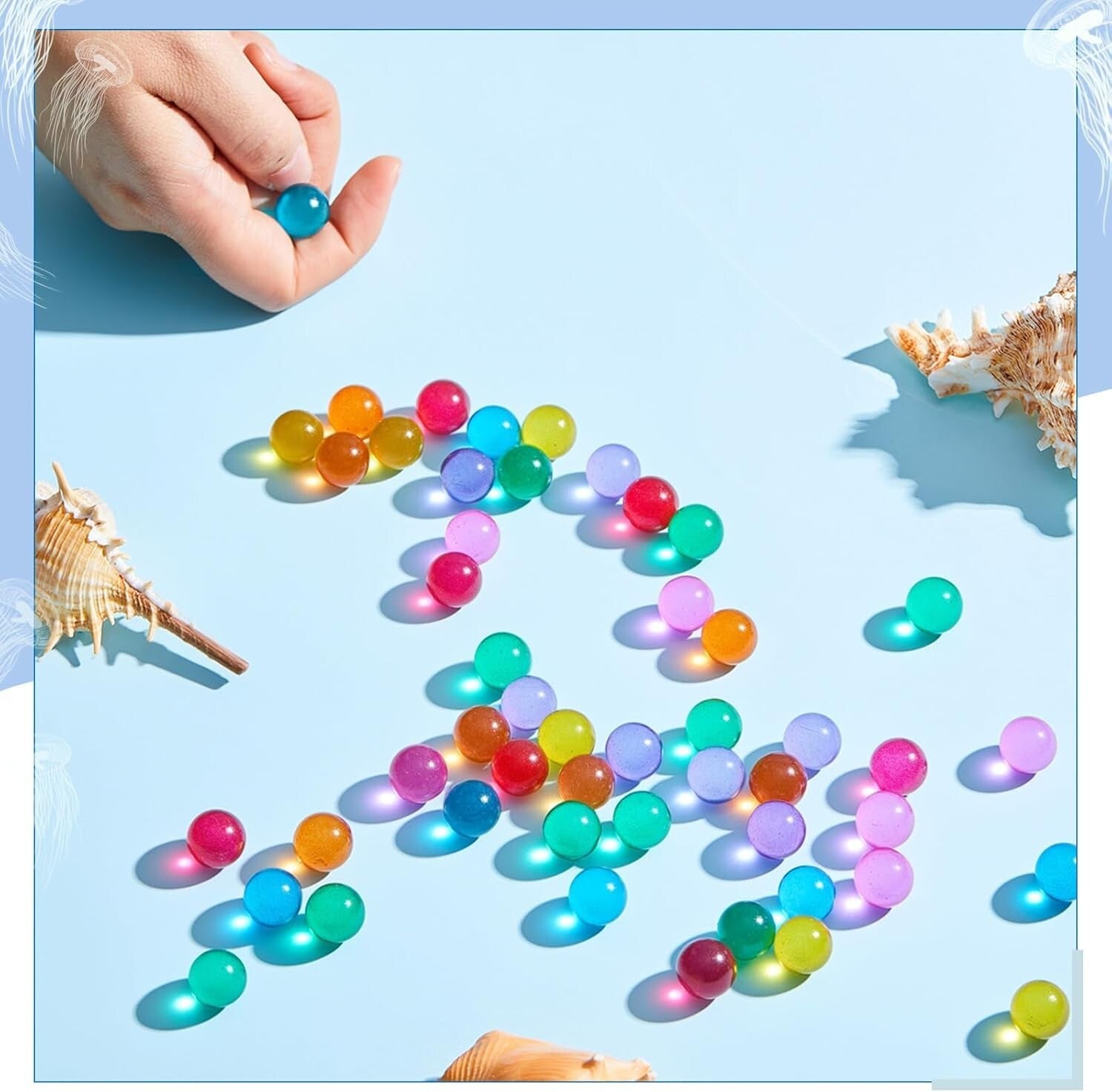 0.55 Inch Cat Eyes Glass Marbles - 1000 Pieces for DIY fun & Educational Play