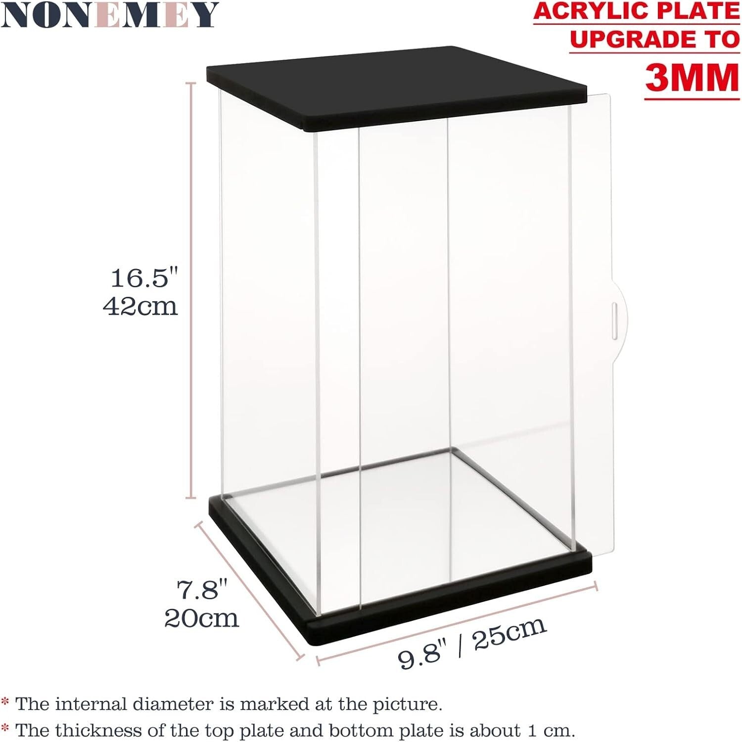 Clear Acrylic Display Case with Remote Control Light - Perfect for Bearbrick