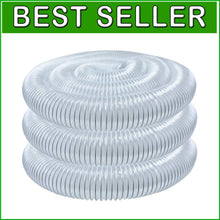 Load image into Gallery viewer, 4" x 20' Clear Vinyl Dust Collection Hose - Heavy Duty PVC for Woodworking