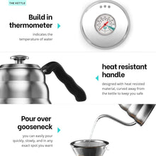 Load image into Gallery viewer, Elegant Coffee Set: Includes Gooseneck Kettle, Grinder &amp; Dripper for Home Use