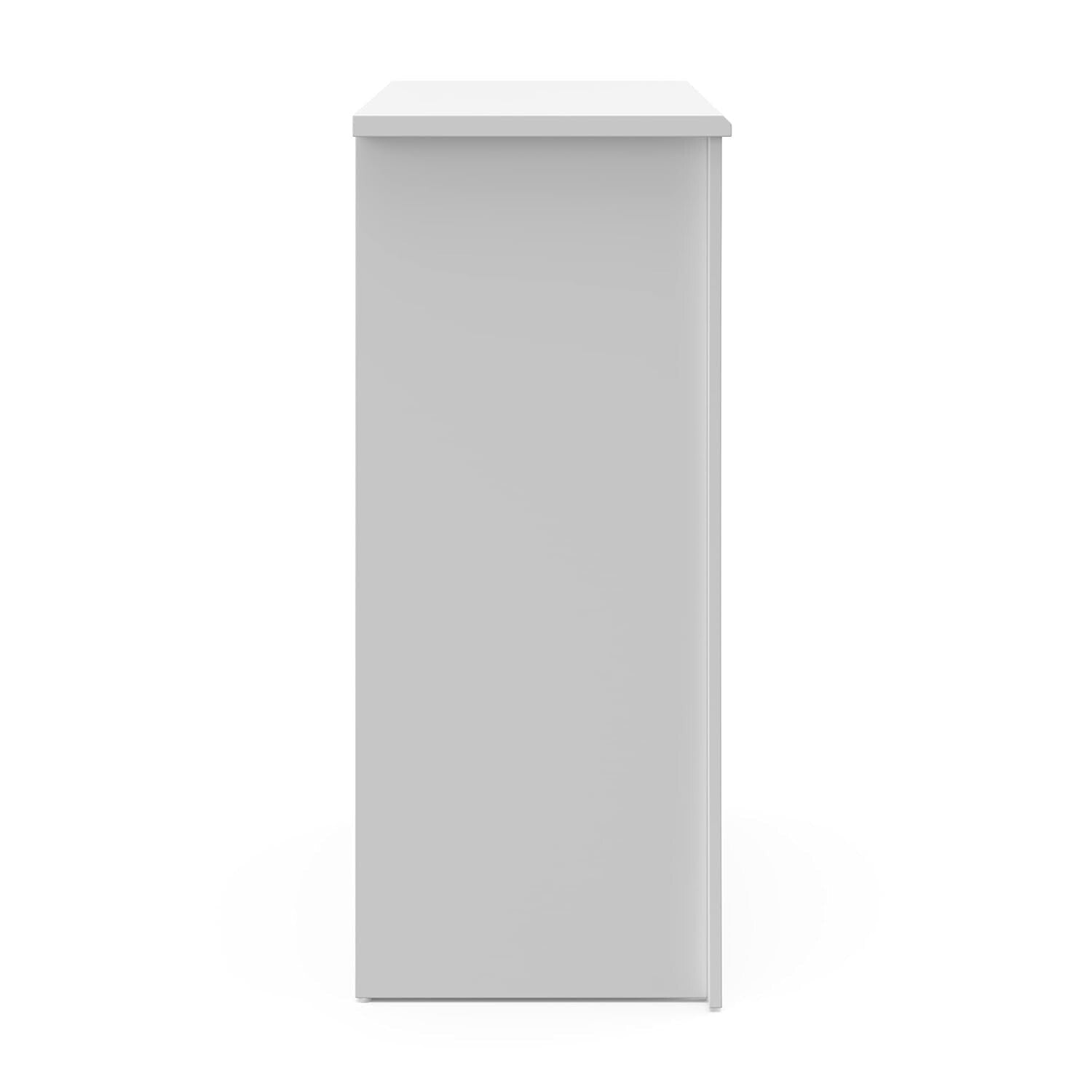 Durable White 4 Drawer Dresser for Kids - Safety Tested Nursery Storage Solution