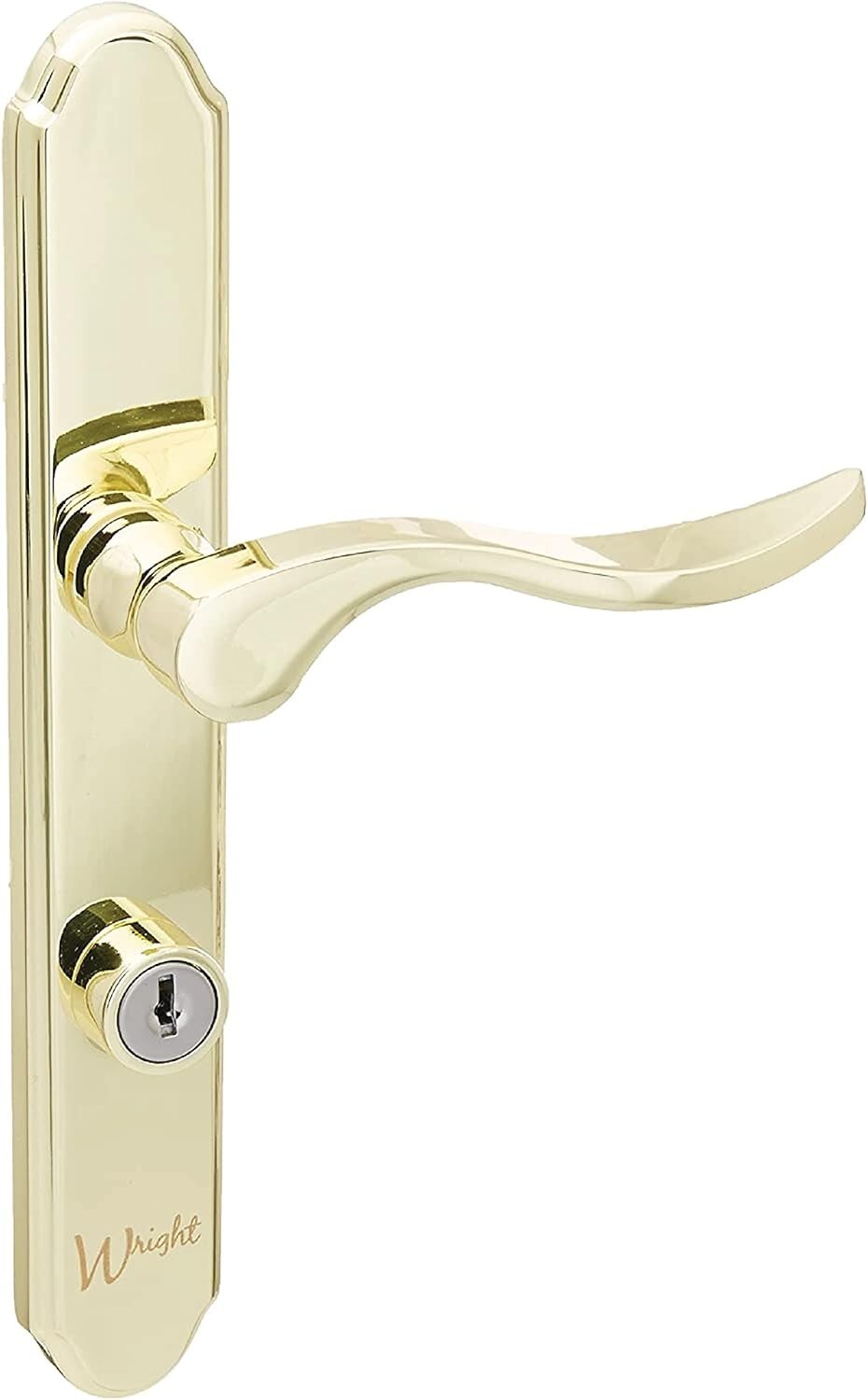 Durable Mortise Keyed Lever Latch & Deadbolt in Polished Brass Finish