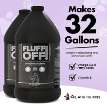 Load image into Gallery viewer, Economical 1 Gal Fluff Off! Deshedding Dog &amp; Cat Shampoo - Gentle &amp; Effective