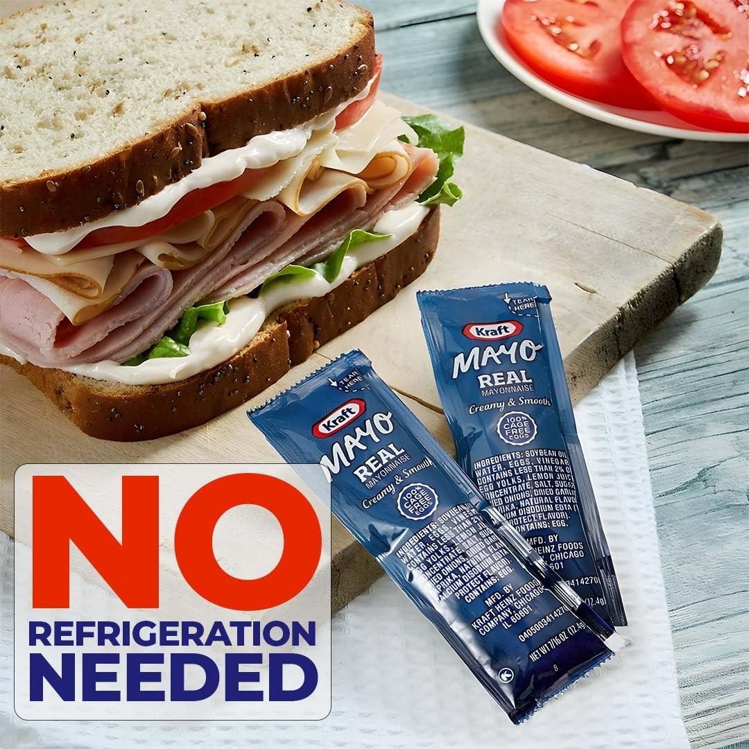 Essential Travel Condiments - 200 Single Serve Mayo, Ketchup, Mustard & Relish