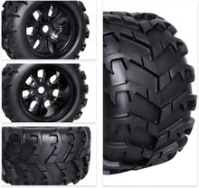 Load image into Gallery viewer, High-Performance 1/8 RC Monster Truck Wheels &amp; Pre-Glued Tires for Ultimate Ride