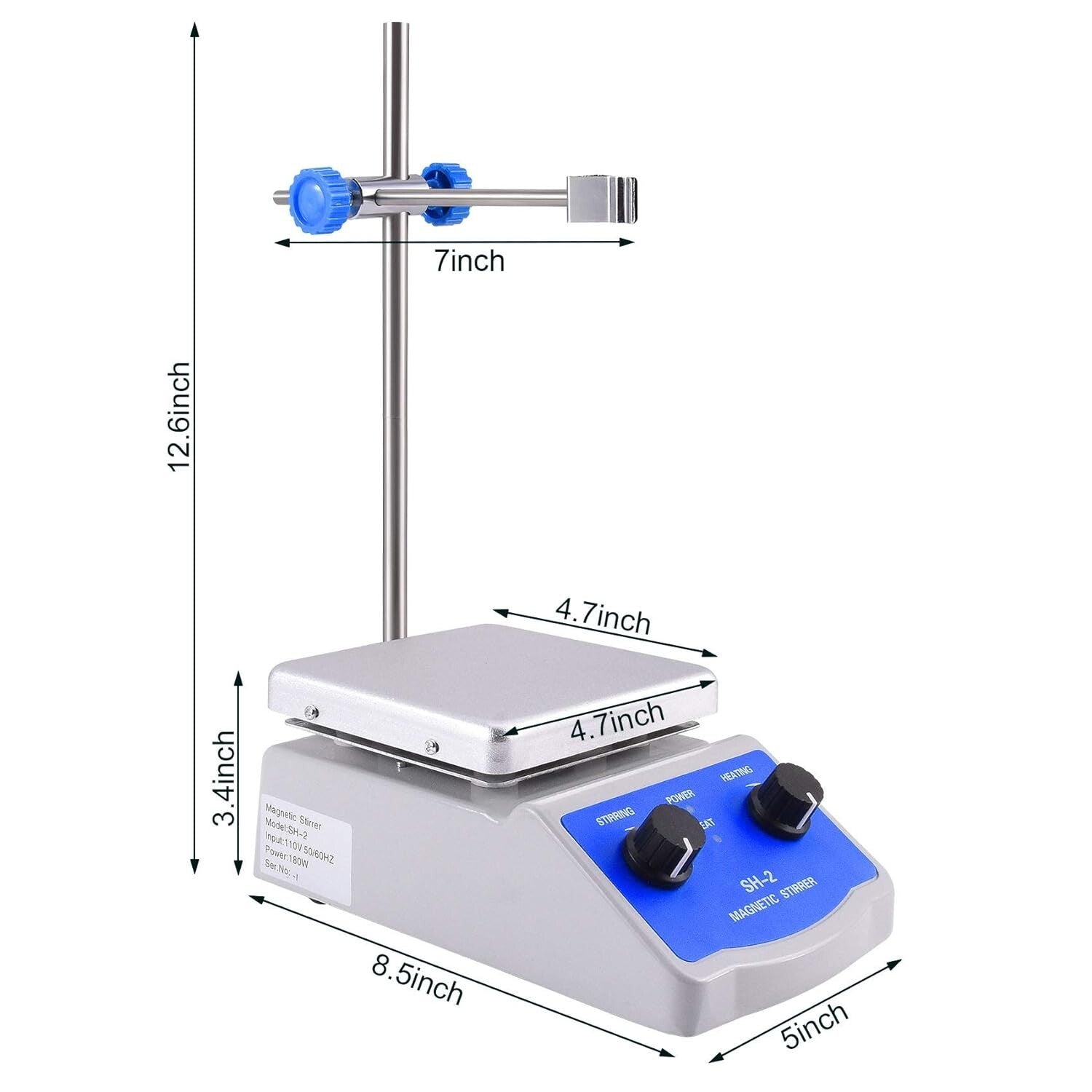 Versatile Magnetic Stirrer Hot Plate - Perfect for Labs, Research & Education