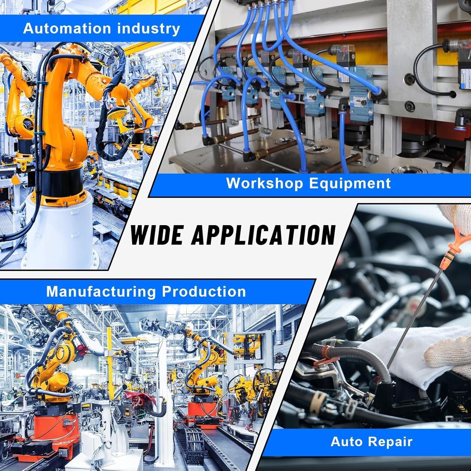 55-Piece Quick Connect Air Hose Fittings Kit - Multiple Sizes & Durable Storage