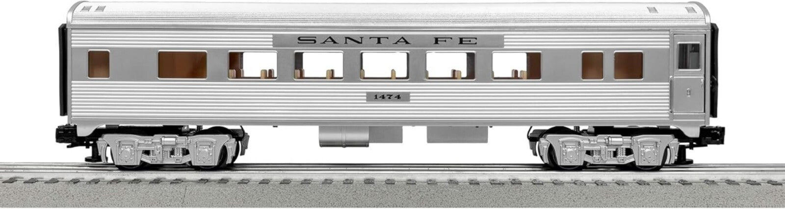 Electric Santa Fe O Gauge Train Set with LionChief & Voice Streaming Control