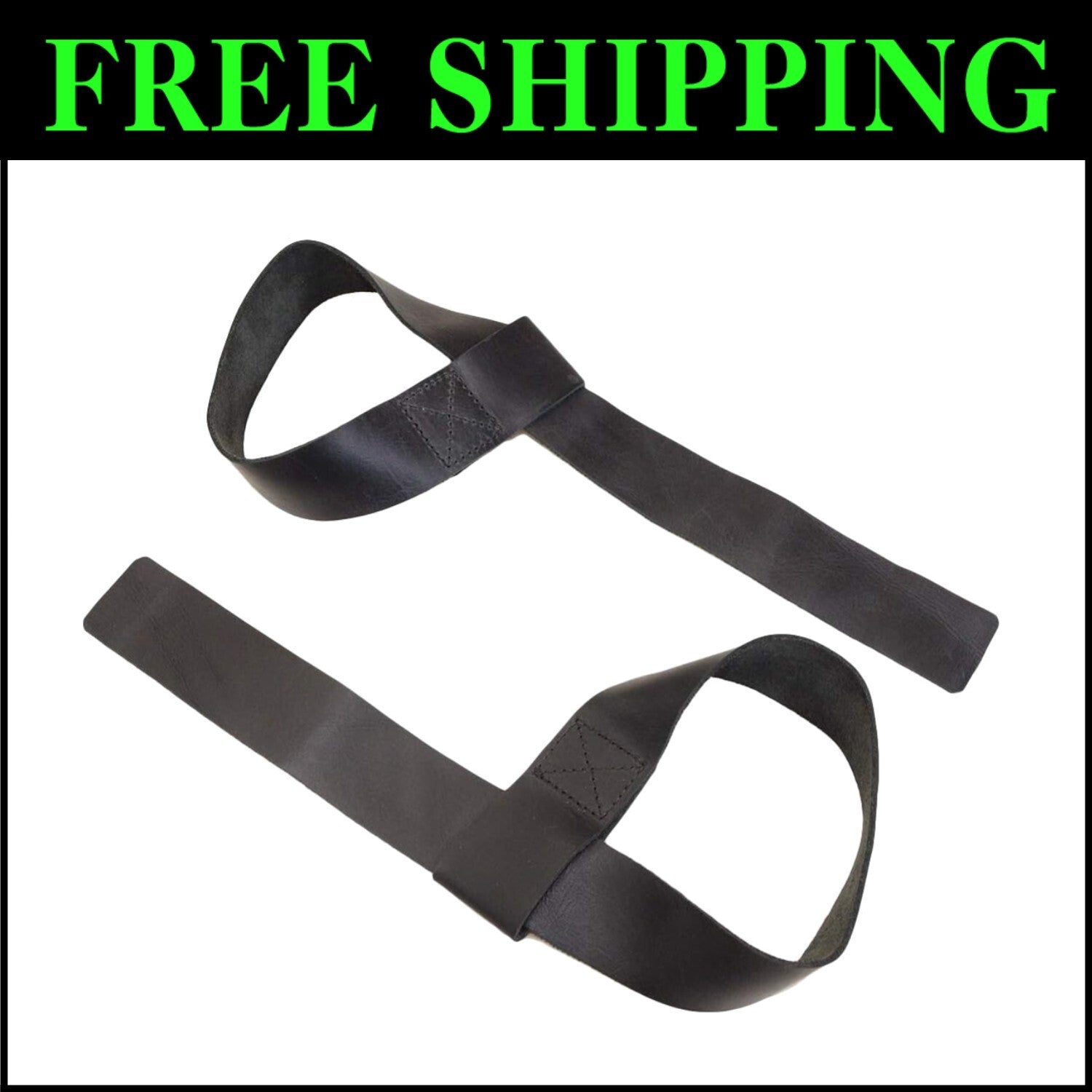 Bodybuilding Wrist Straps: Handmade Full Grain Leather, Set of 2 Gym Essentials