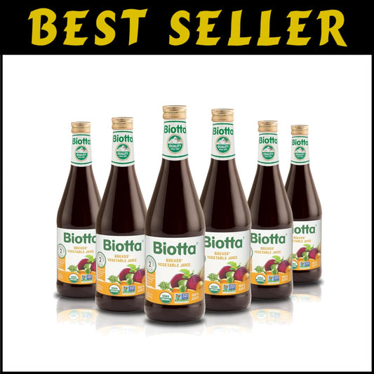 Detox with Breuss Vegetable Juice - 100% Natural & Non-GMO 16.9 Fl Oz, 6-Pack