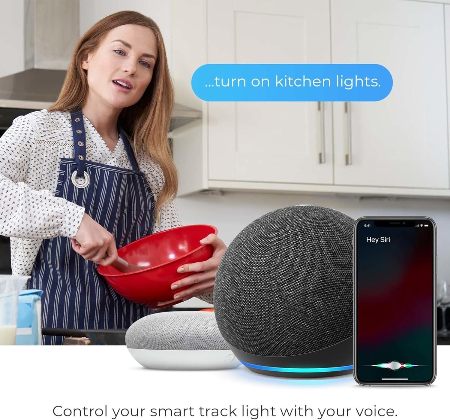 Dimmable Multicolor RGB 4-Light Track Lighting - No Hub Required, 1600 Lumens