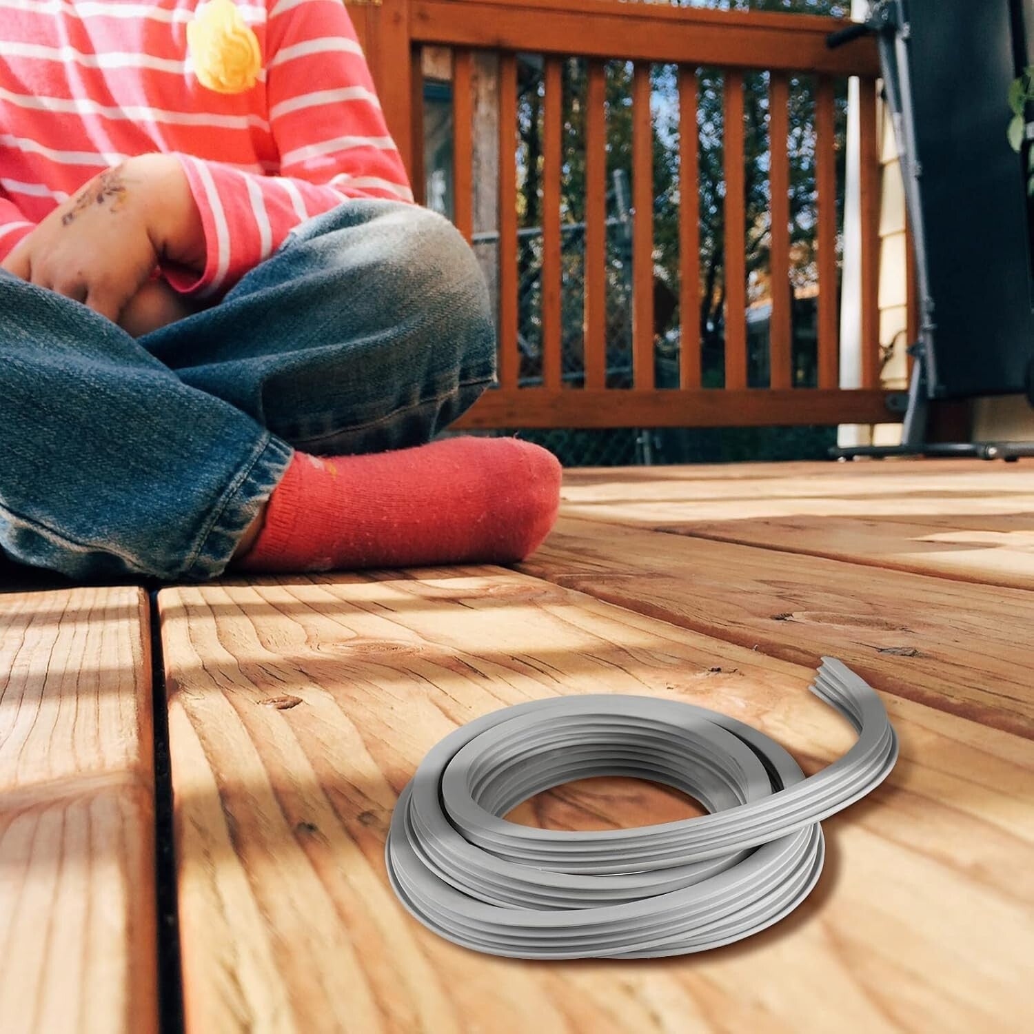 Flexible EPDM Concrete Expansion Joint Filler - 25ft Driveway Repair Solution