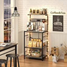 Load image into Gallery viewer, Innovative 4-Tier Kitchen Storage with Power Outlet &amp; Removable Shelf System