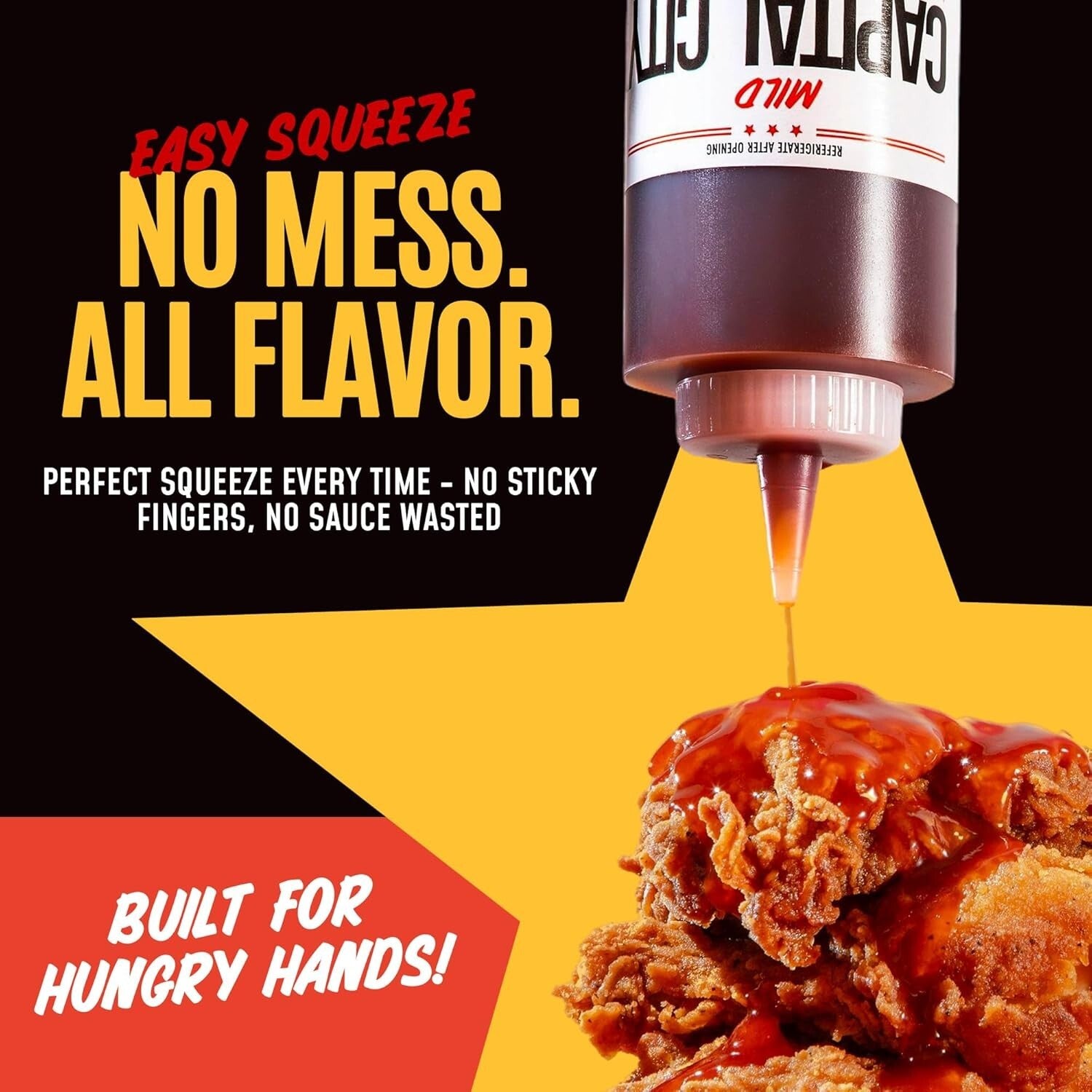 Versatile Mild Mambo Sauce, 12 Pack - Bold DC Flavor for Dipping and Drizzling