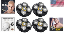 Load image into Gallery viewer, Lightweight Portable 4-Pack Stainless Steel Shaver Heads for Effortless Grooming