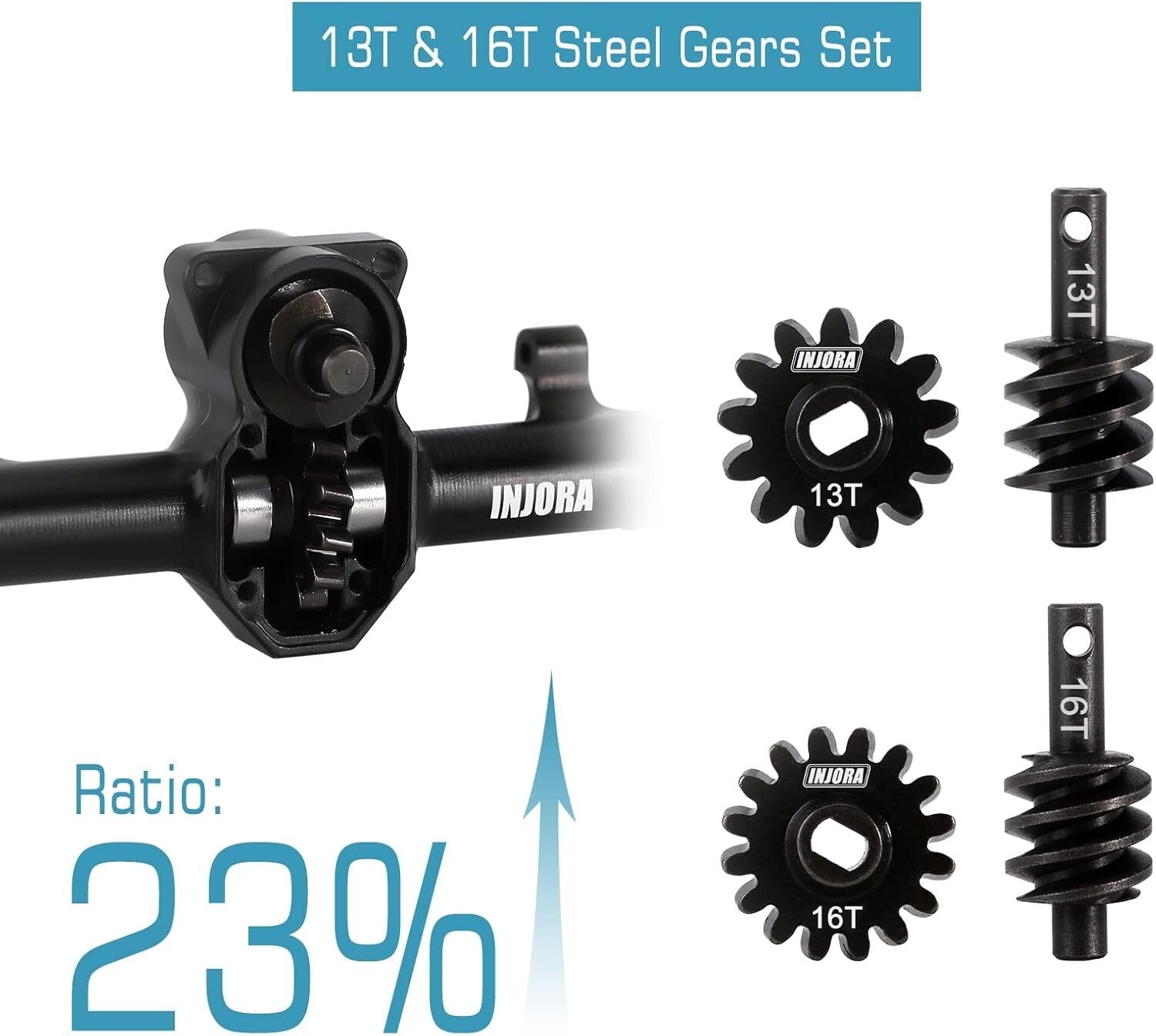 +4mm Extended RC Axles Set for Bronco, Gladiator, Deadbolt - Enhanced Stability