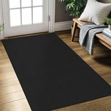 Load image into Gallery viewer, Stylish Black Geometric Indoor Area Rug 3x5 ft - Perfect for Entryways