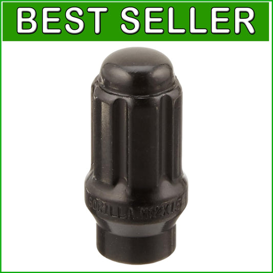 Durable Alloy Steel Black Chrome Lug Nuts with Hex Key - Pack of 24