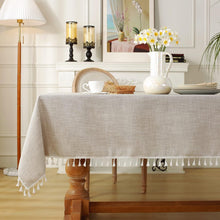 Load image into Gallery viewer, Elegant Striped Waterproof Tablecloth for Kitchen Dining &amp; Holiday Celebrations