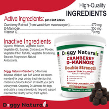 Load image into Gallery viewer, Vet-Recommended Cranberry D-Mannose Soft Chews - UTI Prevention for Pets
