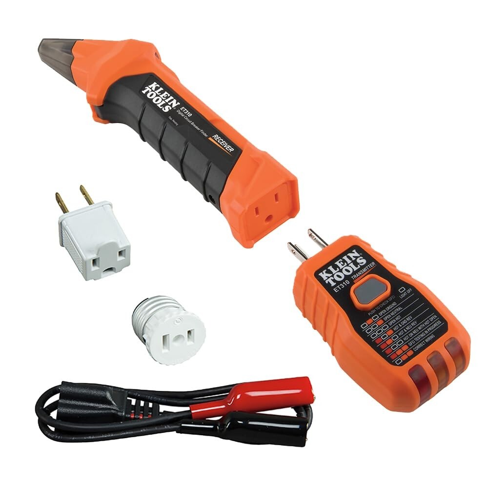 Hand-Powered Circuit Breaker Finder and GFCI Tester – Versatile 2-Piece Tool Kit