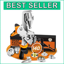Load image into Gallery viewer, 40-Set Snap Fastener Tool Kit - Effortless Snap Installation for DIY Projects