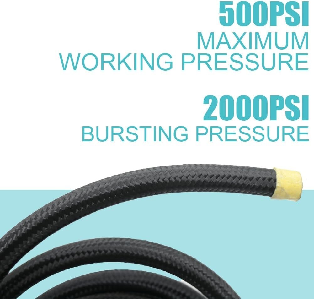 Versatile 10AN 20FT Coolant & Fuel Hose - High Pressure & Temperature Resilient