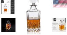 Load image into Gallery viewer, Octagonal Crystal Liquor Decanter - 30 oz for Stylish Entertaining &amp; Gifting