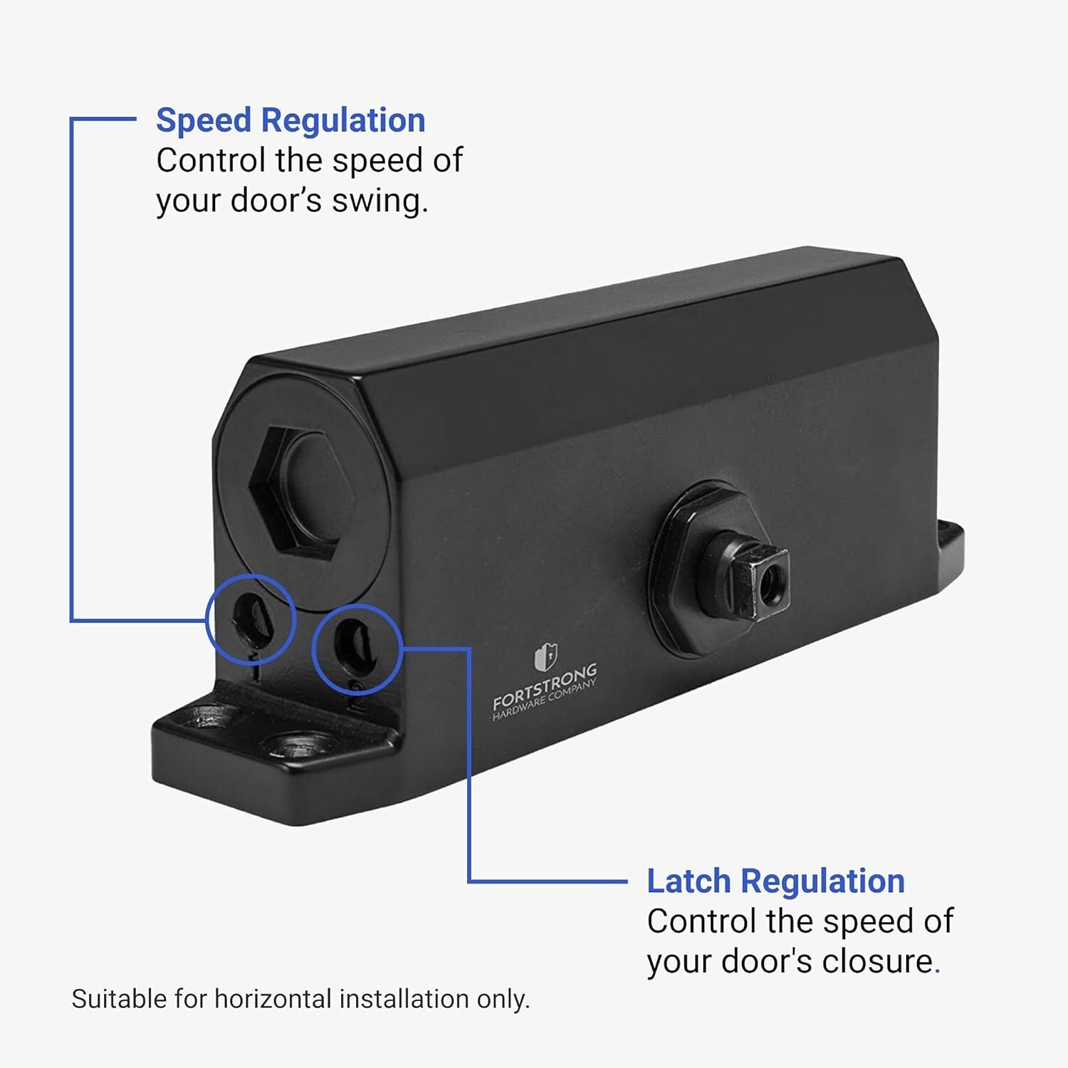Adjustable Automatic Door Closer with Installation Kit - Ultra-Secure & Stylish