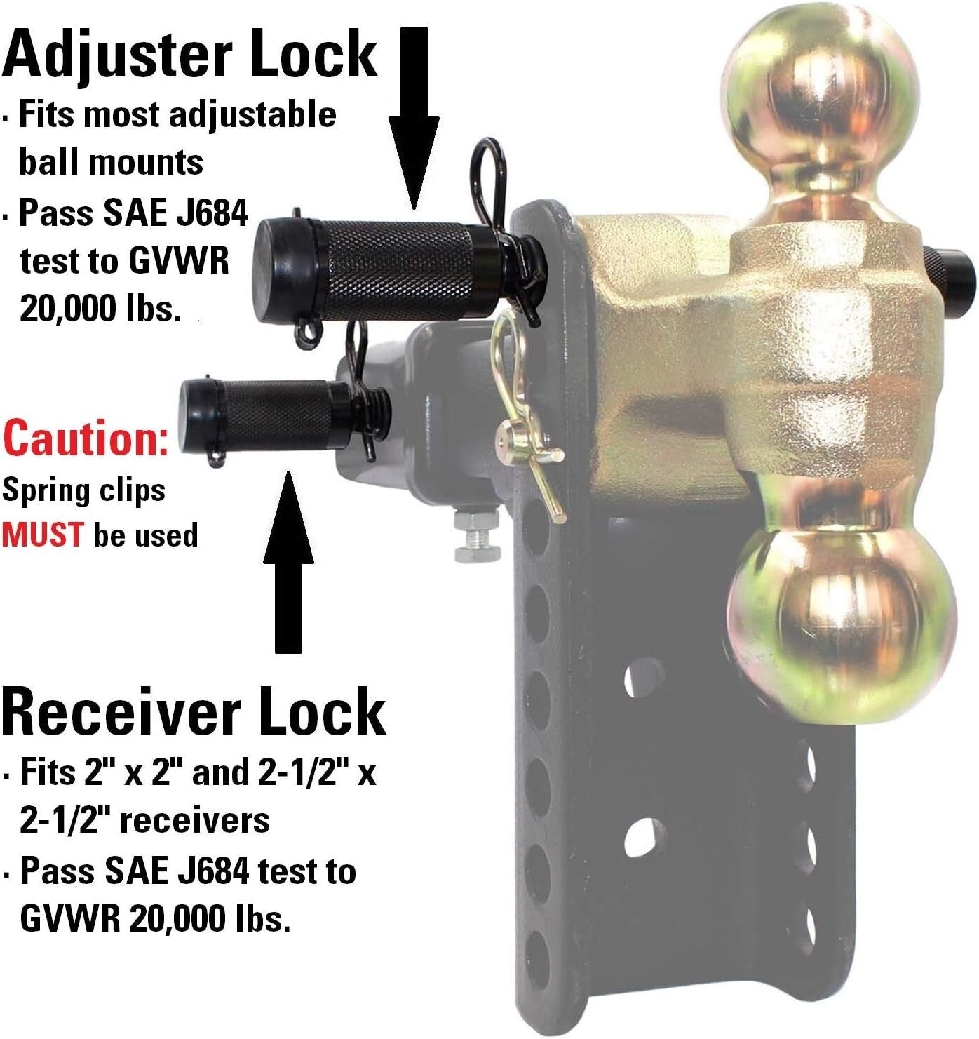 Durable Weather-Resistant Trailer Lock Set for Secure Towing Solutions
