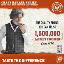 Load image into Gallery viewer, Handcrafted 2 Liter Oak Barrel &amp; Stand for Quick Aging Cocktails &amp; Spirits