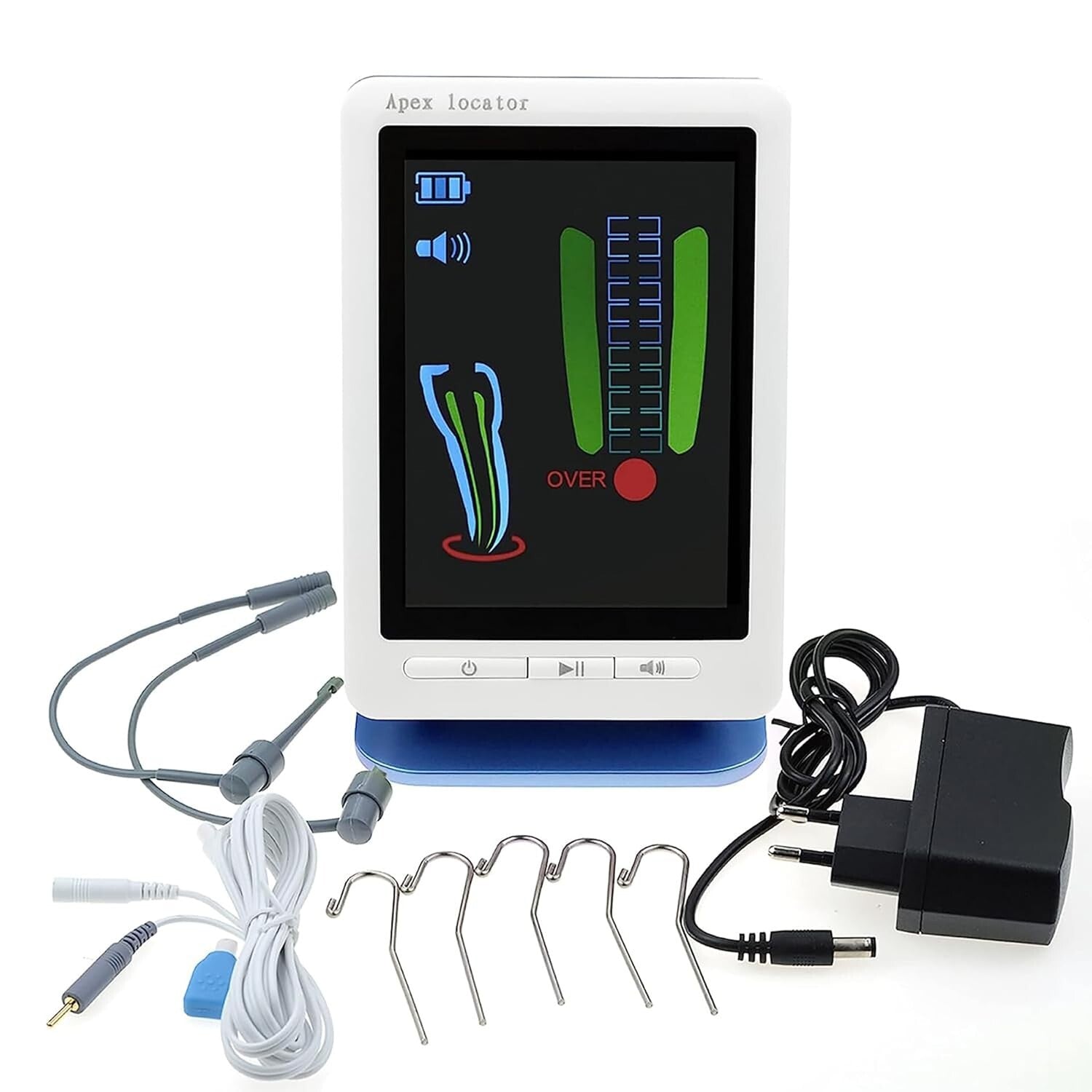 High Accuracy Apex Locator for Root Canals - Includes Essential Accessories