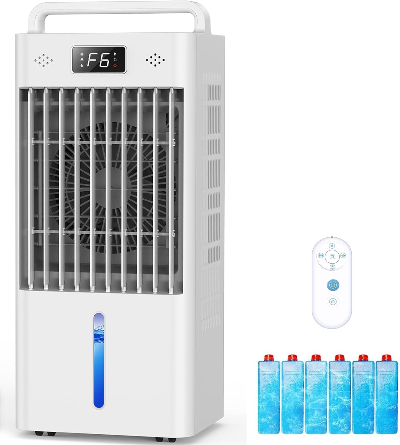6-Speed Portable Evaporative Air Conditioner with 20H Cooling & Remote Control