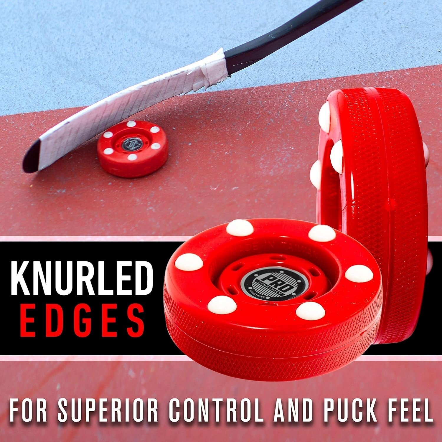 Durable 24-Pack Roller Hockey Pucks - Perfect for Street & Outdoor Games