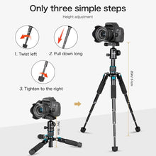 Load image into Gallery viewer, Compact 20"/51cm Mini Tripod with 360° Ball Head &amp; Quick Release for Cameras