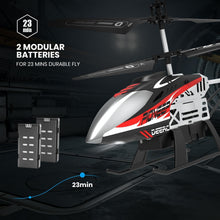 Load image into Gallery viewer, Remote Control Helicopter with 2 Modular Batteries &amp; LED Lights for Night Flying