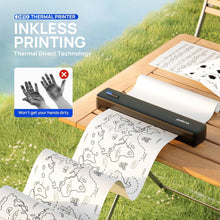 Load image into Gallery viewer, Compact Bluetooth Thermal Printer for Home, Car, or Office - Inkless &amp; Portable
