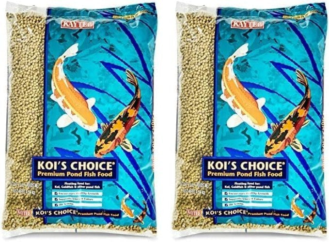 Koi’s Choice Premium Pond Fish Food - 10 lb Pack of 2 for Healthy Growth