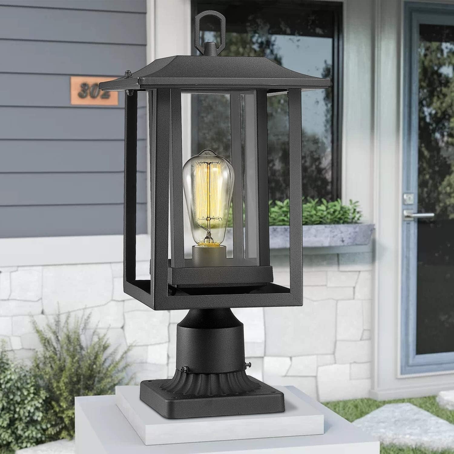 Versatile Outdoor Lamp Post Light, Pier or Post Mount, Weather-Resistant Design