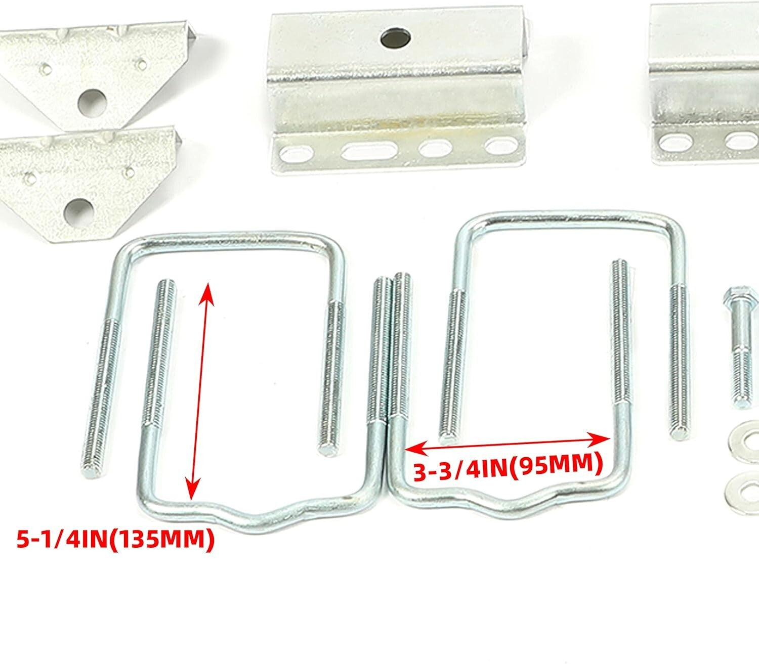 Galvanized Steel Bunk Board Guide Rails for Easy Boat Loading - 2 Foot Kit