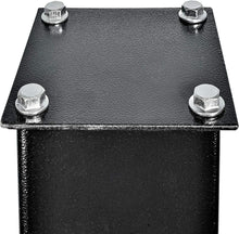 Load image into Gallery viewer, 43-Inch Heavy-Duty Black In-Ground Mailbox Post with Installation Hardware